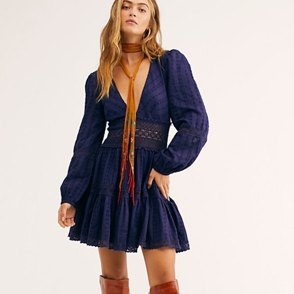 NWT Free People The Delightful Mini Dress